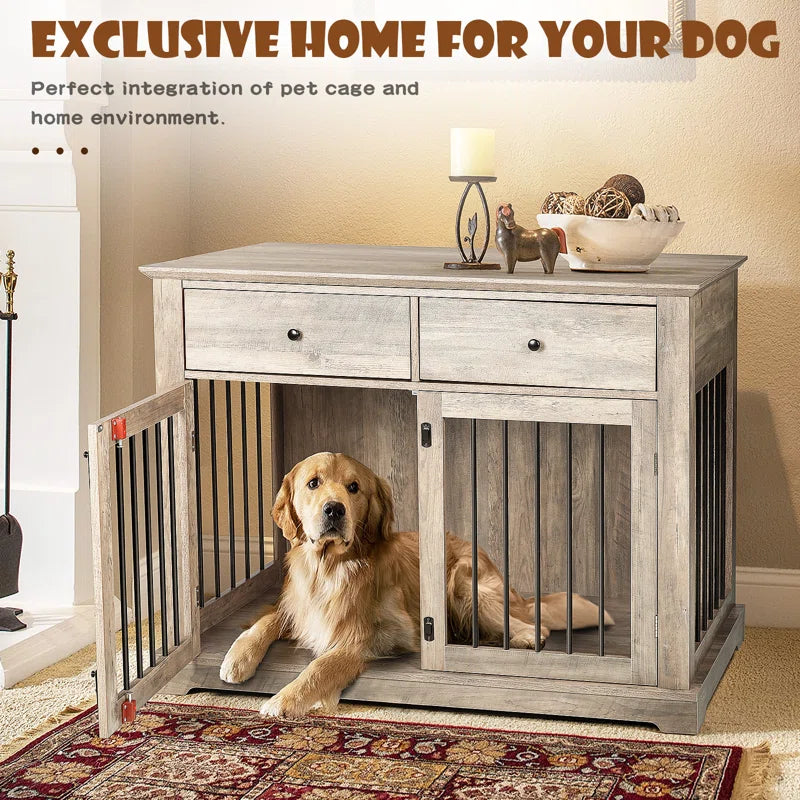 Cranbrook Dog Crate Furniture with Drawers
