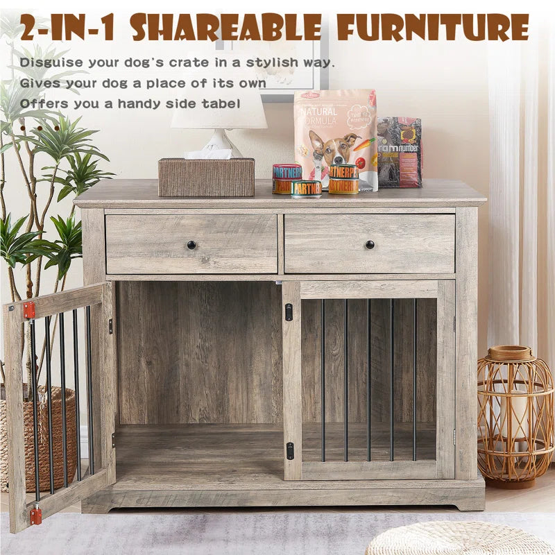 Cranbrook Dog Crate Furniture with Drawers