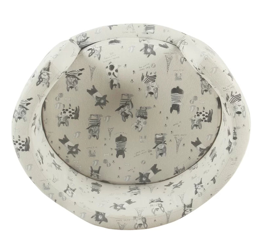 Barner Pet Bed - Stain Resistant French Bulldog Print